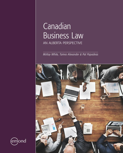 Canadian Business Law: An Alberta Perspective